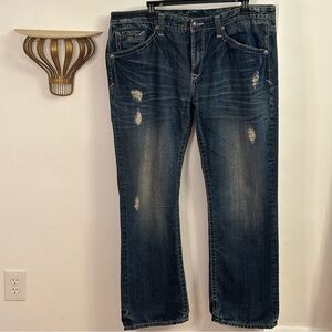 Rivet De Cru Mae Relaxed Straight Leg Jeans, Size 42x34, Men's Big & Tall Denim